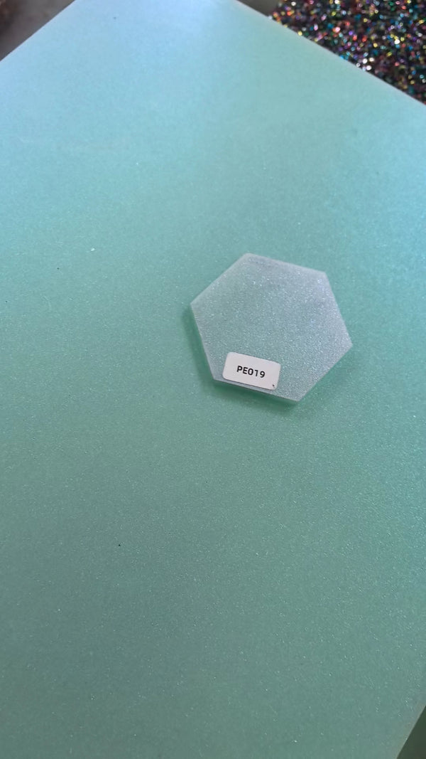 Turquoise Pearlescent Glitter Cast Acrylic Sheet