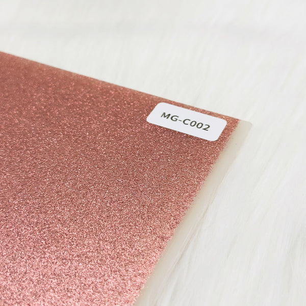 1/8" Two Tone Glitter Acrylic Sheet-Hot Pink Glitter engrave black