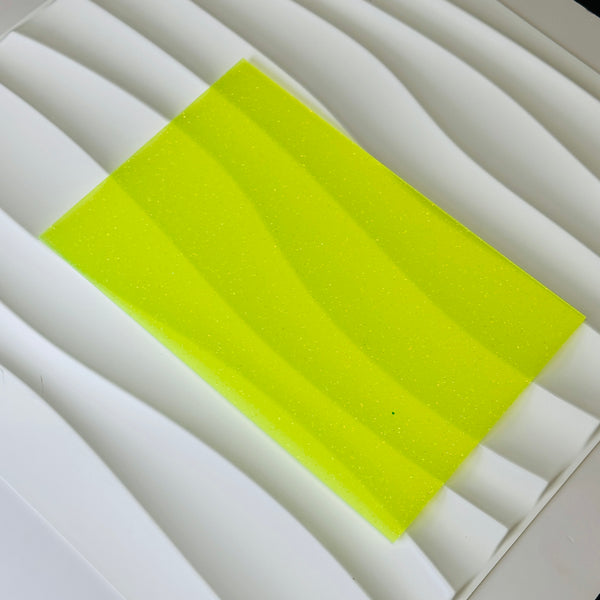 Blue Fine Glitter Acrylic Semi-transparent Sheet