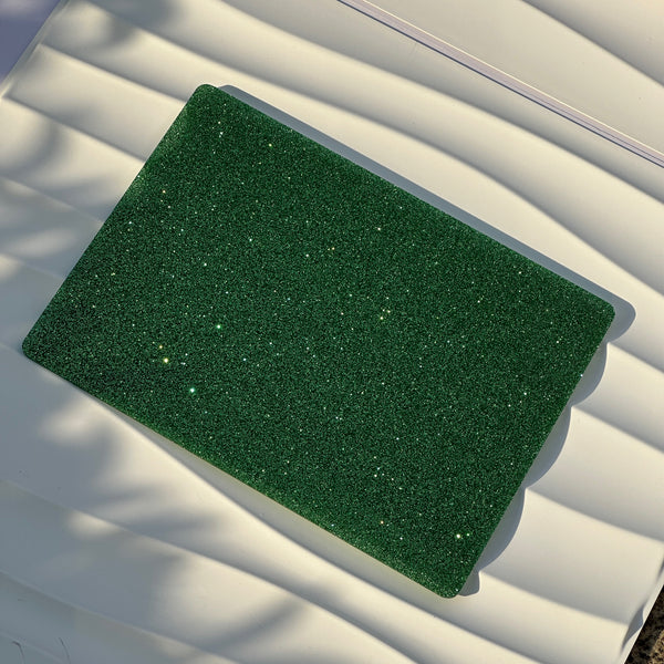 Emerald Glitter Cast Acrylic Sheet