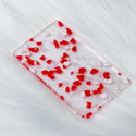 1/8" Neon Red Terrazzo Cast Acrylic Sheet