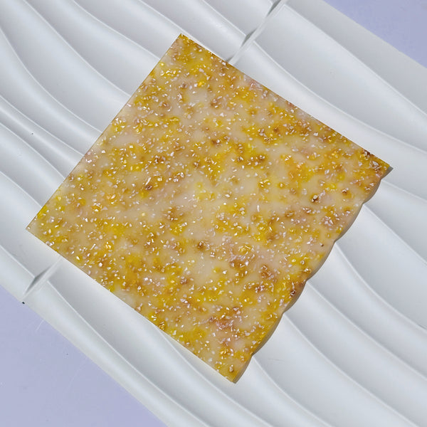 Gold Jelly Glitter Acrylic Sheet