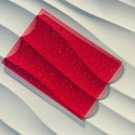 Transparent Rose Red Shimmer Glitter Acrylic Sheet