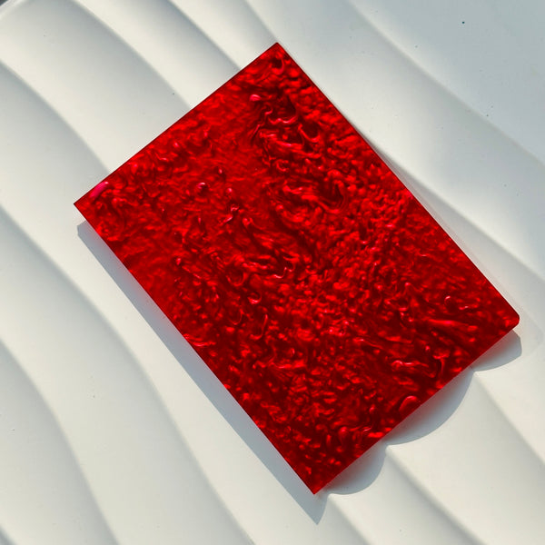 1/8" Red Pearl Cast Acrylic Sheet