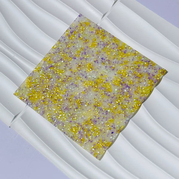 Gold Jelly Glitter Acrylic Sheet