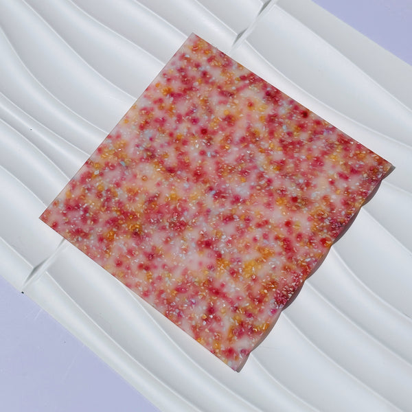 Gold Jelly Glitter Acrylic Sheet