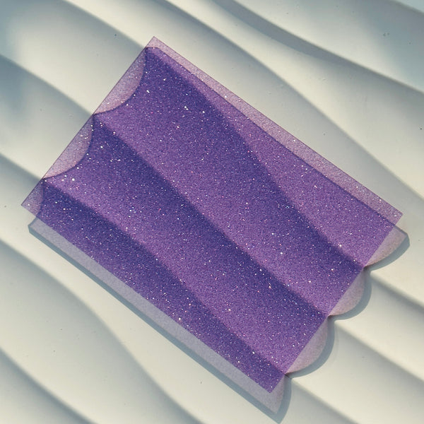 Lavender Transparent Shimmer Glitter Acrylic Sheet