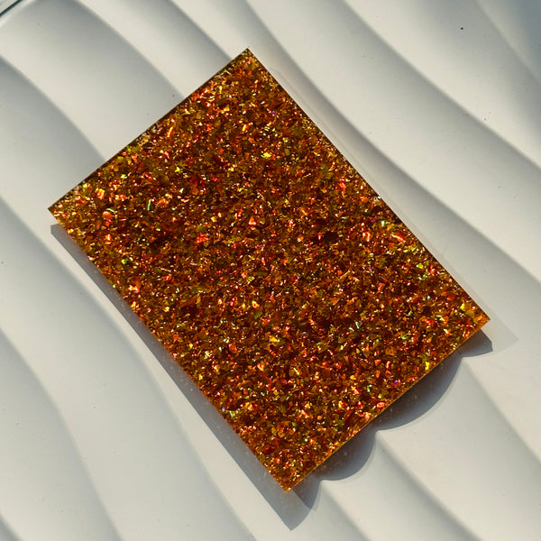 Multicolored Blue Shining Chunky Acrylic Sheets