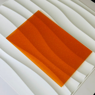 1/8" Neon Orange Crackled Cast Acrylic Sheet