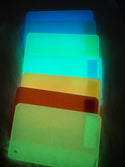 1/8" Tiffany Blue Glow in the Dark Cast Acrylic Sheet