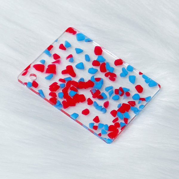 1/8" Neon brown Terrazzo Cast Acrylic Sheet