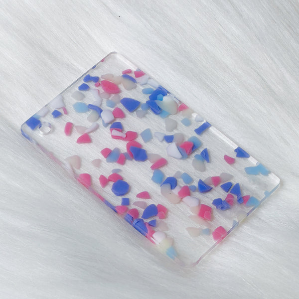 1/8" Light Green Terrazzo Cast Acrylic Sheet