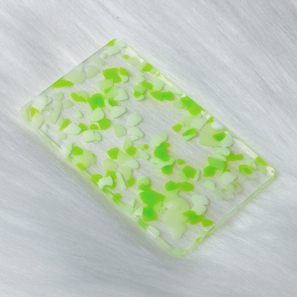 1/8" Light Green Terrazzo Cast Acrylic Sheet