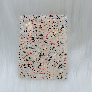 1/8'' Red and Black Little Flake Cast Acrylic Sheet
