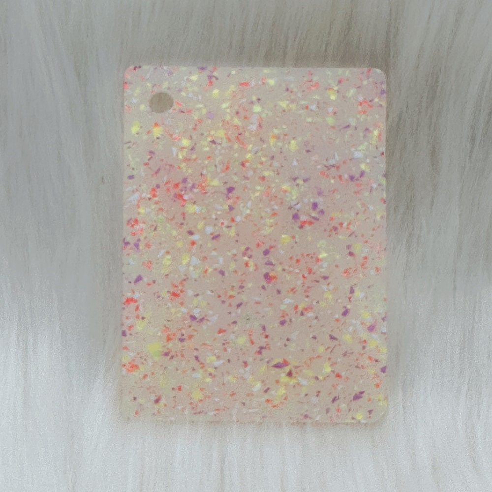 1/8'' Light Pink Little Flake Cast Acrylic Sheet | MJS Acrylic