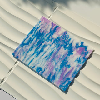 Blue and Purple Pattern Cast Acrylic Sheet