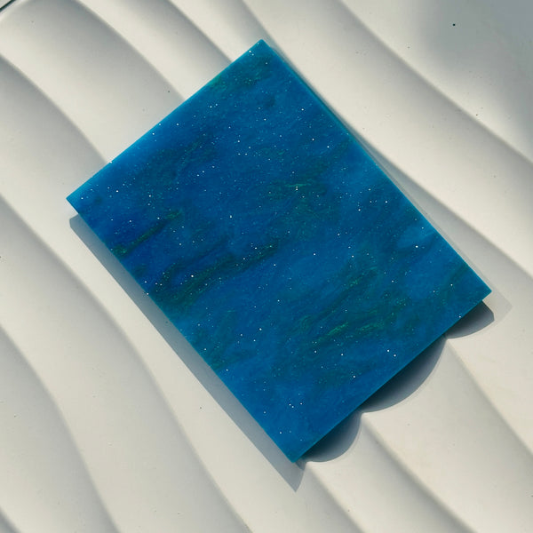 Blue and Purple Pattern Cast Acrylic Sheet