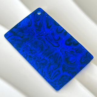 1/8'' Blue Transparent Pattern Cast Acrylic Sheet