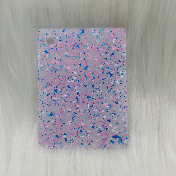 1/8'' Light Pink Little Flake Cast Acrylic Sheet