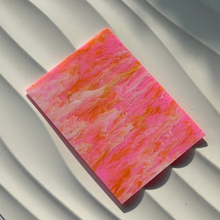 Pink Fluid Drawing Marble Acrylic Sheet