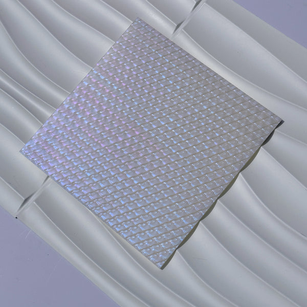 1/8" Light Pink  Pearlescent Scales Cast Acrylic Sheet