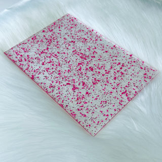 1/8'' Dark Pink Chunky Cast Acrylic Sheet