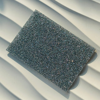 Silver Green Glitter Acrylic Sheet Double Sided