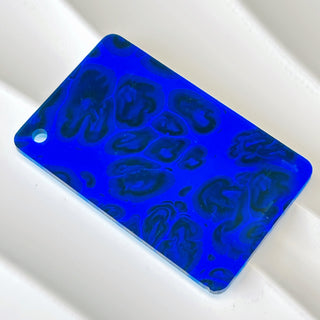 1/8'' Dark Blue Pattern Cast Acrylic Sheet
