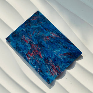 Blue Fluid Drawing Marble Acrylic Sheet