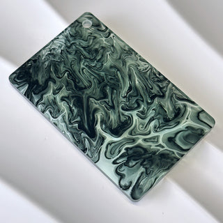 1/8'' Dark Green Transparent Pattern Cast Acrylic Sheet