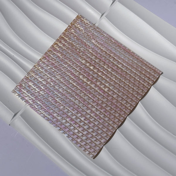 1/8" Light Pink  Pearlescent Scales Cast Acrylic Sheet
