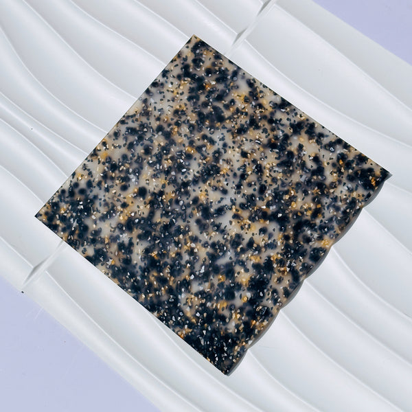 Black and Blue Jelly Glitter Acrylic Sheet