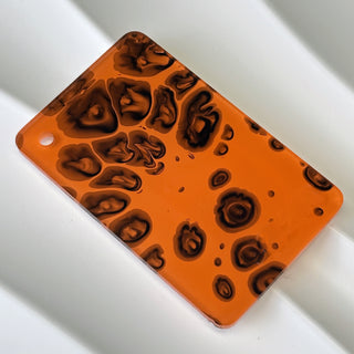 1/8'' Dark Orange Pattern Cast Acrylic Sheet