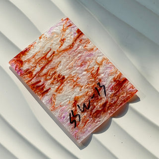 Orange Red Starry Sky Pearl Cast Acrylic Sheet