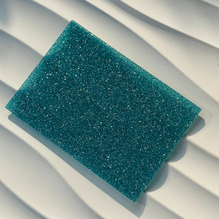 Lake Blue Glitter Acrylic Sheet Double Sided