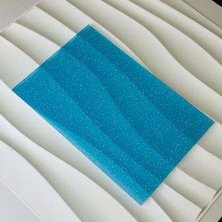 Yellow Fine Glitter Acrylic Semi-transparent Sheet